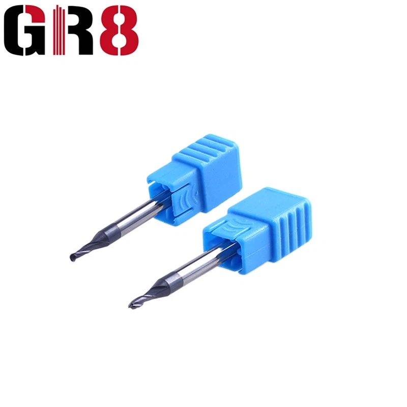 Stopková fréza s mikropriemerom guľového nosa s 2 drážkami